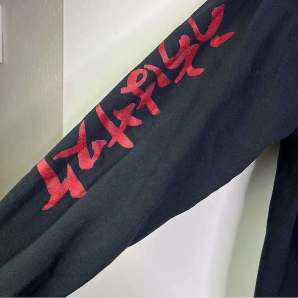 Naruto Shippuden Sasuke Black Hoodie Men’s Small Graphic Anime - Picture 5 of 7
